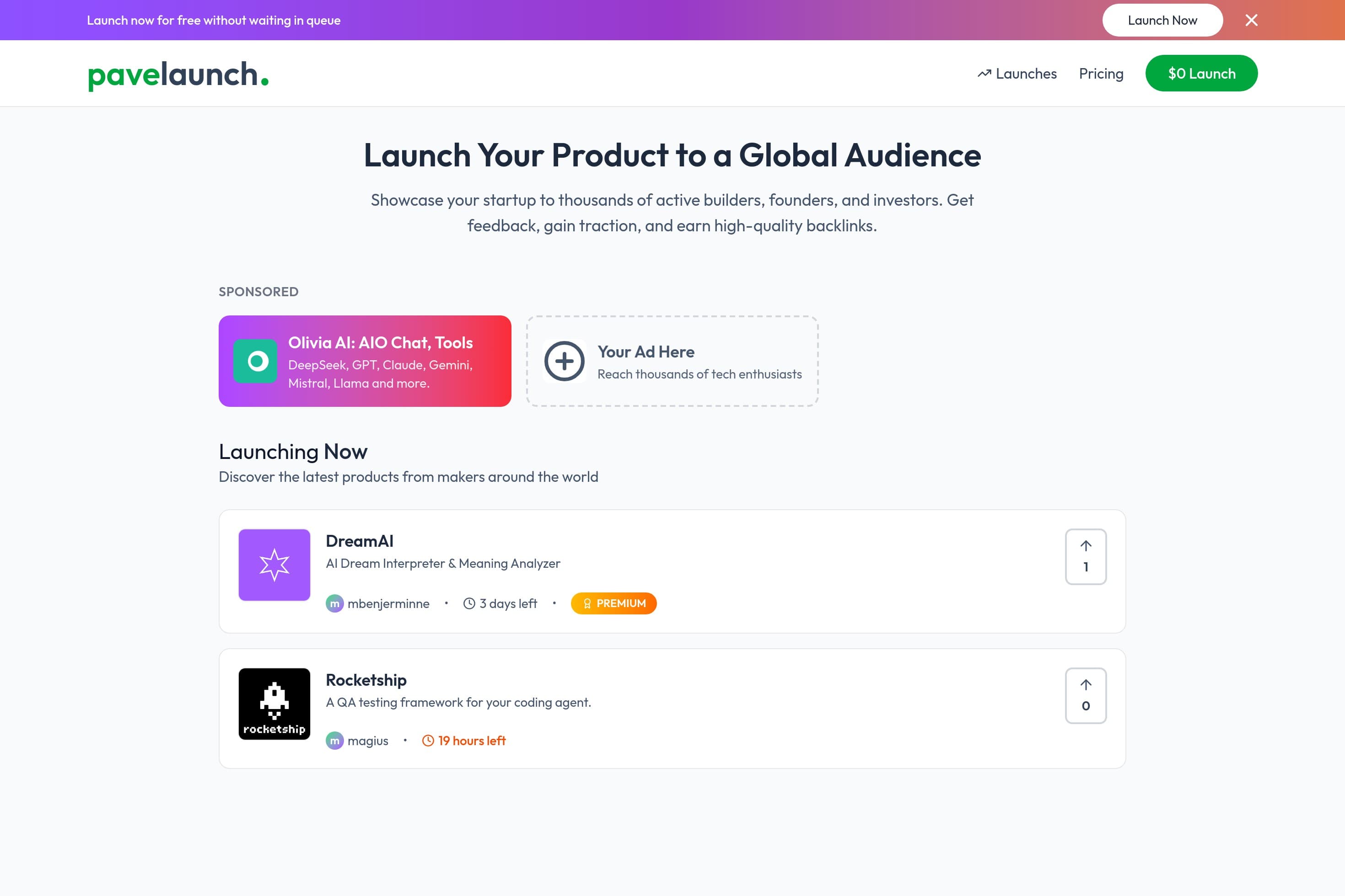 PaveLaunch - Launch and Discover Products - Image 1