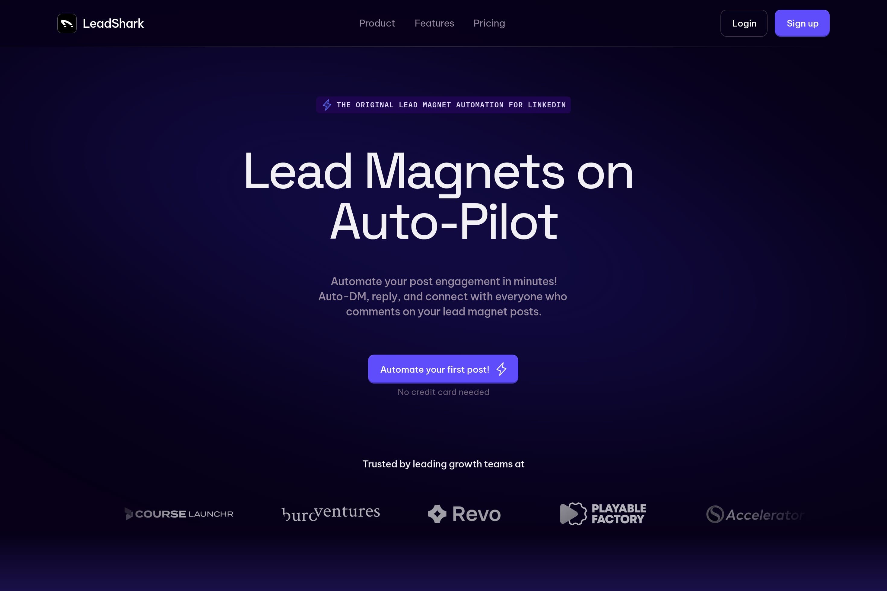 LeadShark 🦈 Lead Magnets on Auto-Pilot | Warm Outbound Agent - Image 1