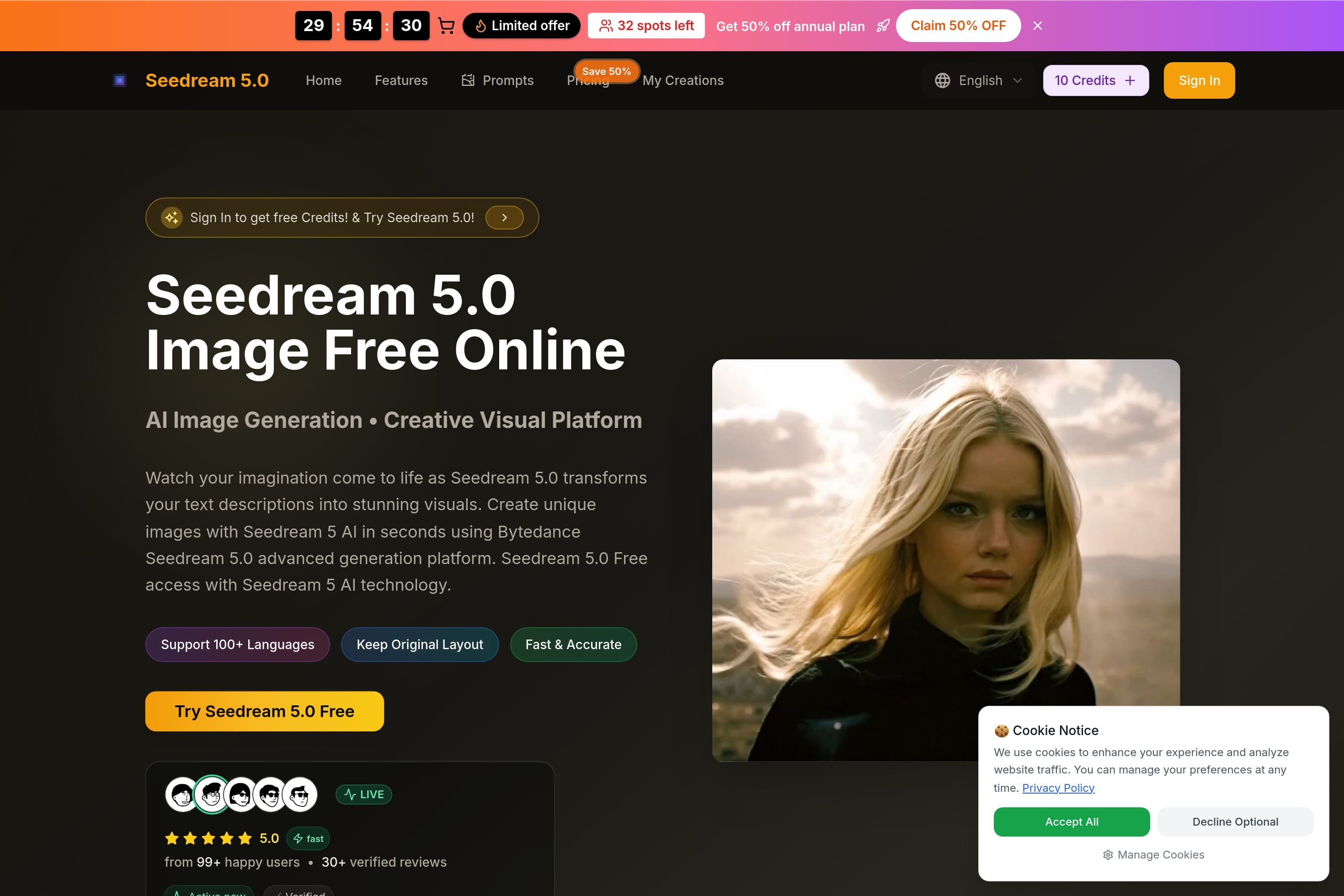 Seedream 5.0 - Free Advanced ByteDance’s AI Image Editor - Image 1