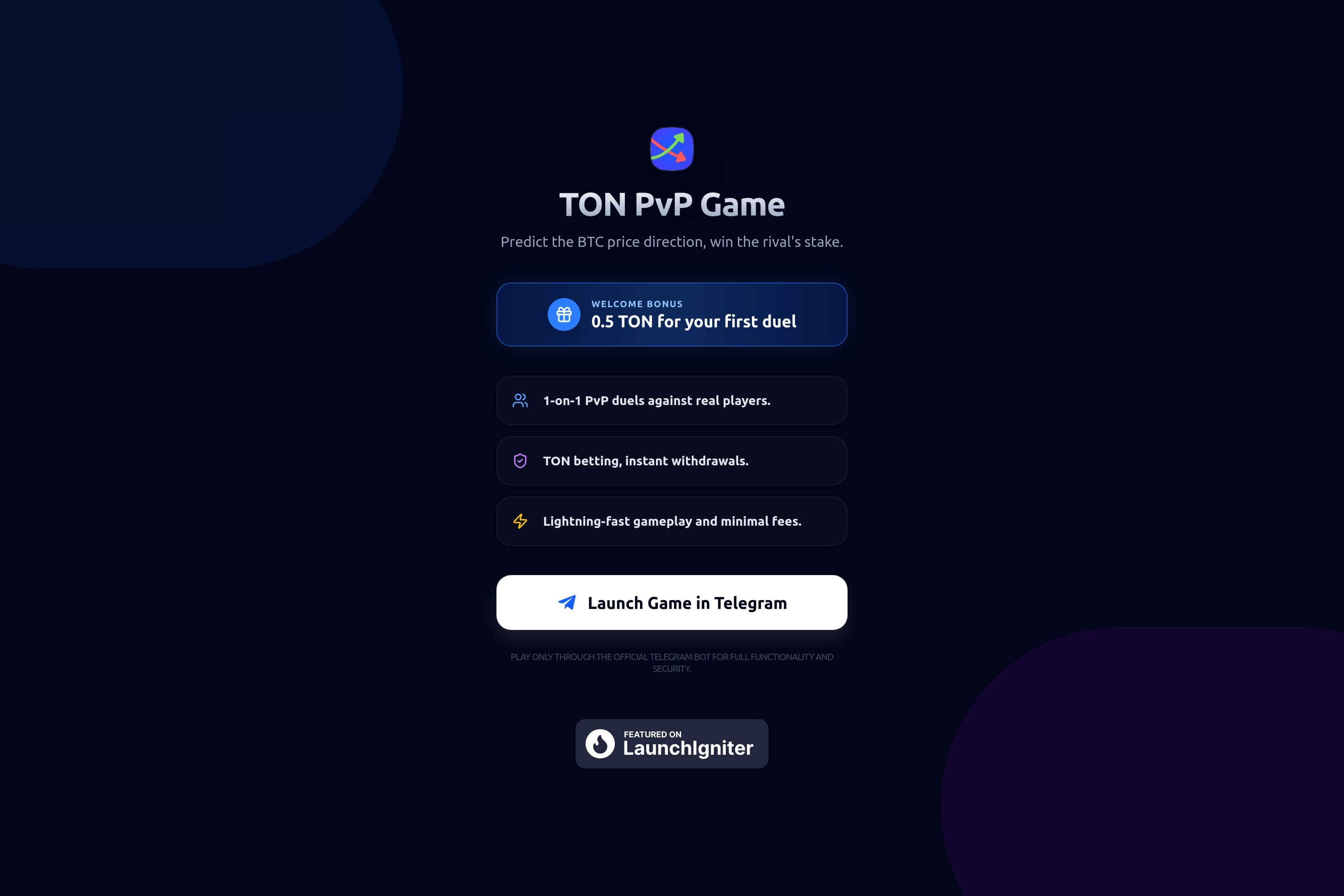 ⚔️ TON PvP Game - Image 1