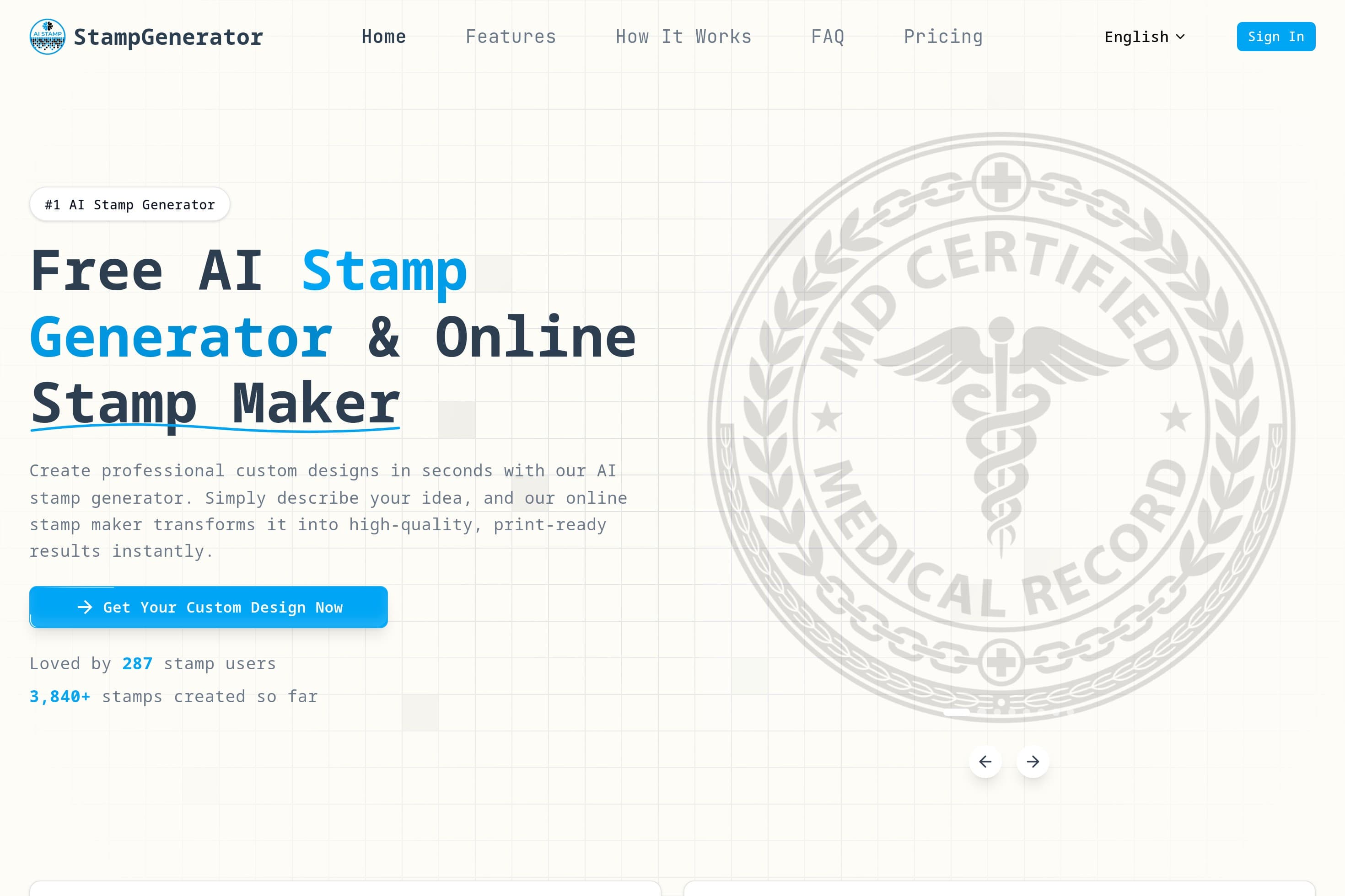 Free AI Stamp Generator & Online Stamp Maker | StampGenerator.net - Image 1