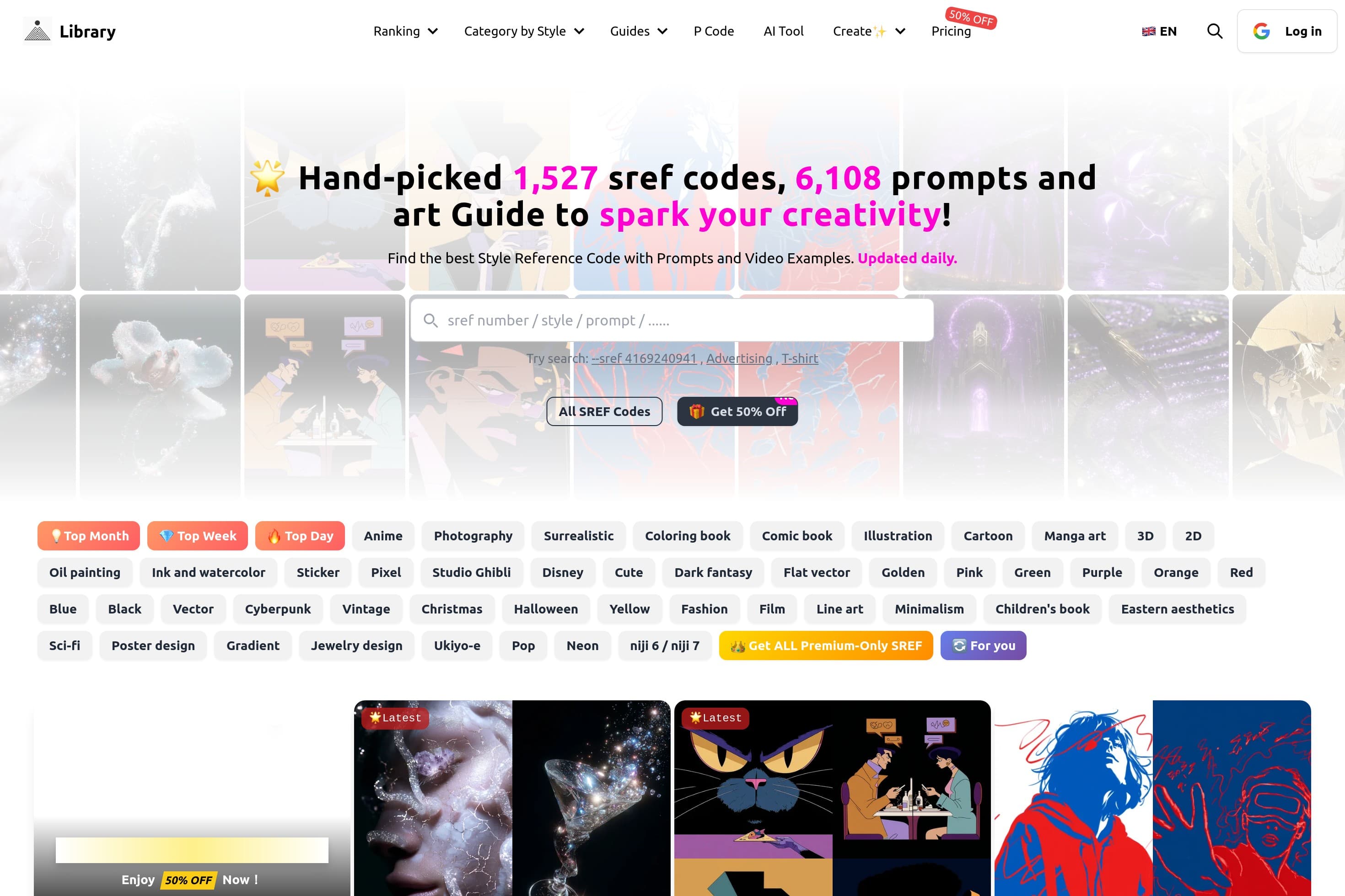 Midjourney Prompts, Video, SREF Codes Library and Guides - Image 1