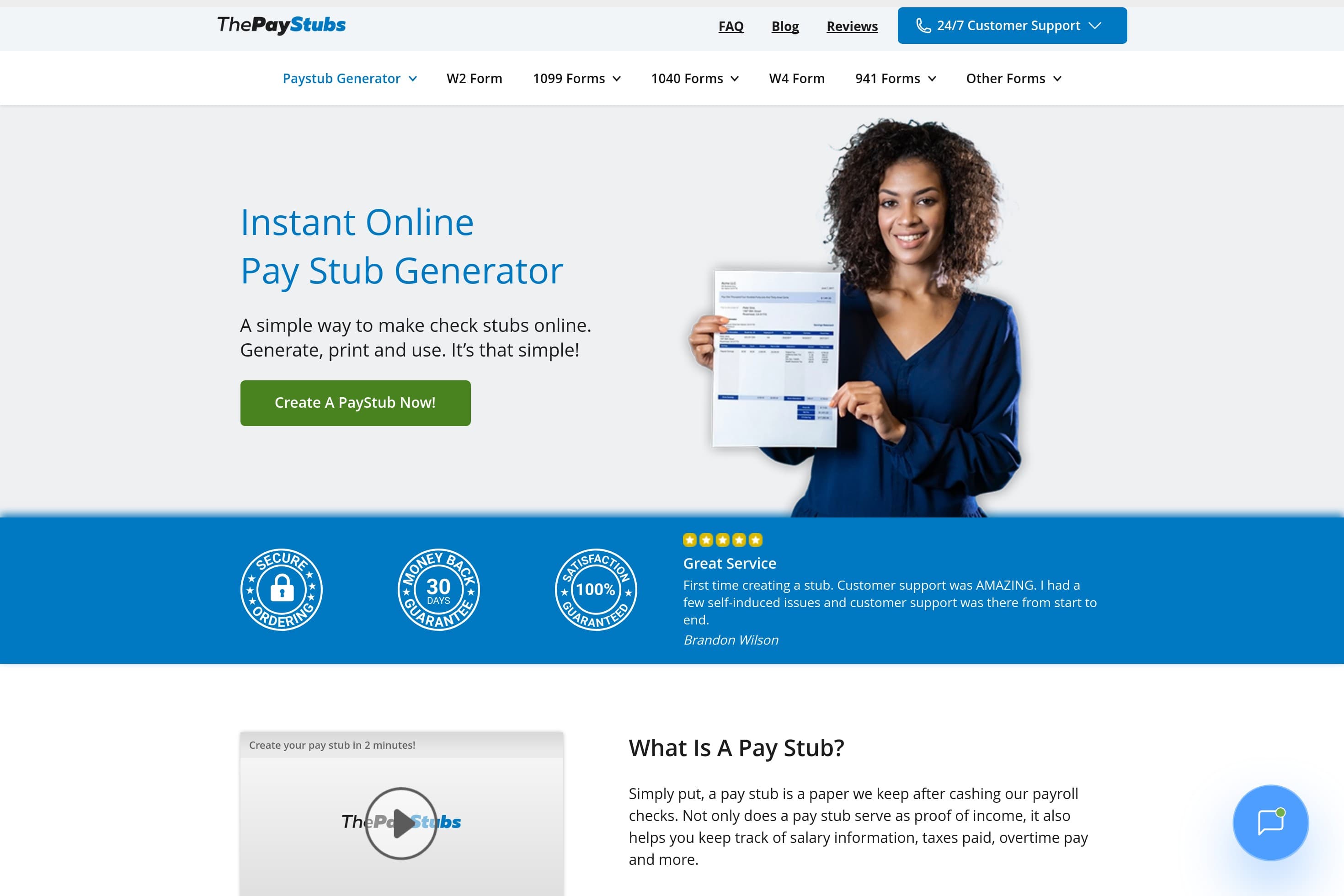 Paystub Generator | No.1 Checkstub Maker - ThePayStubs - Image 1