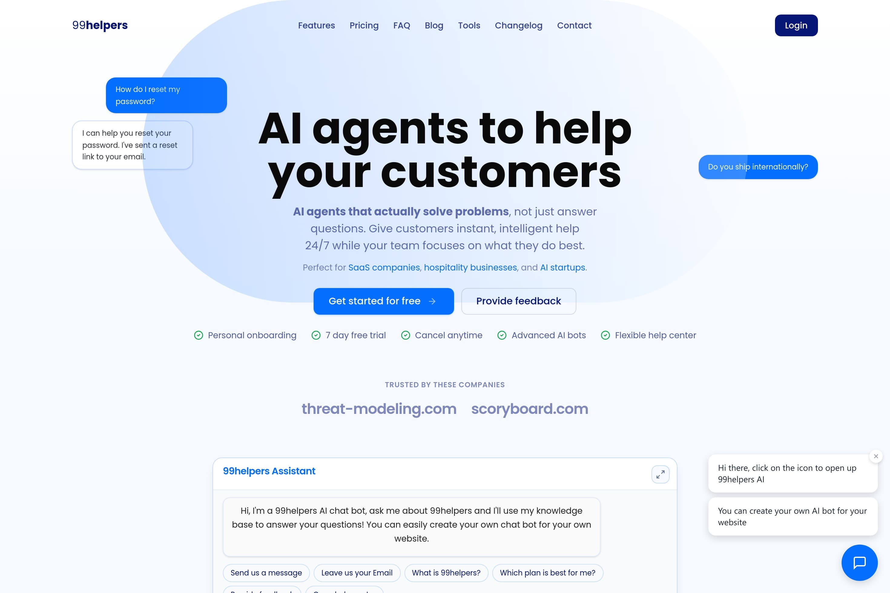 99helpers - AI Agents to Help Your Customers - Image 1
