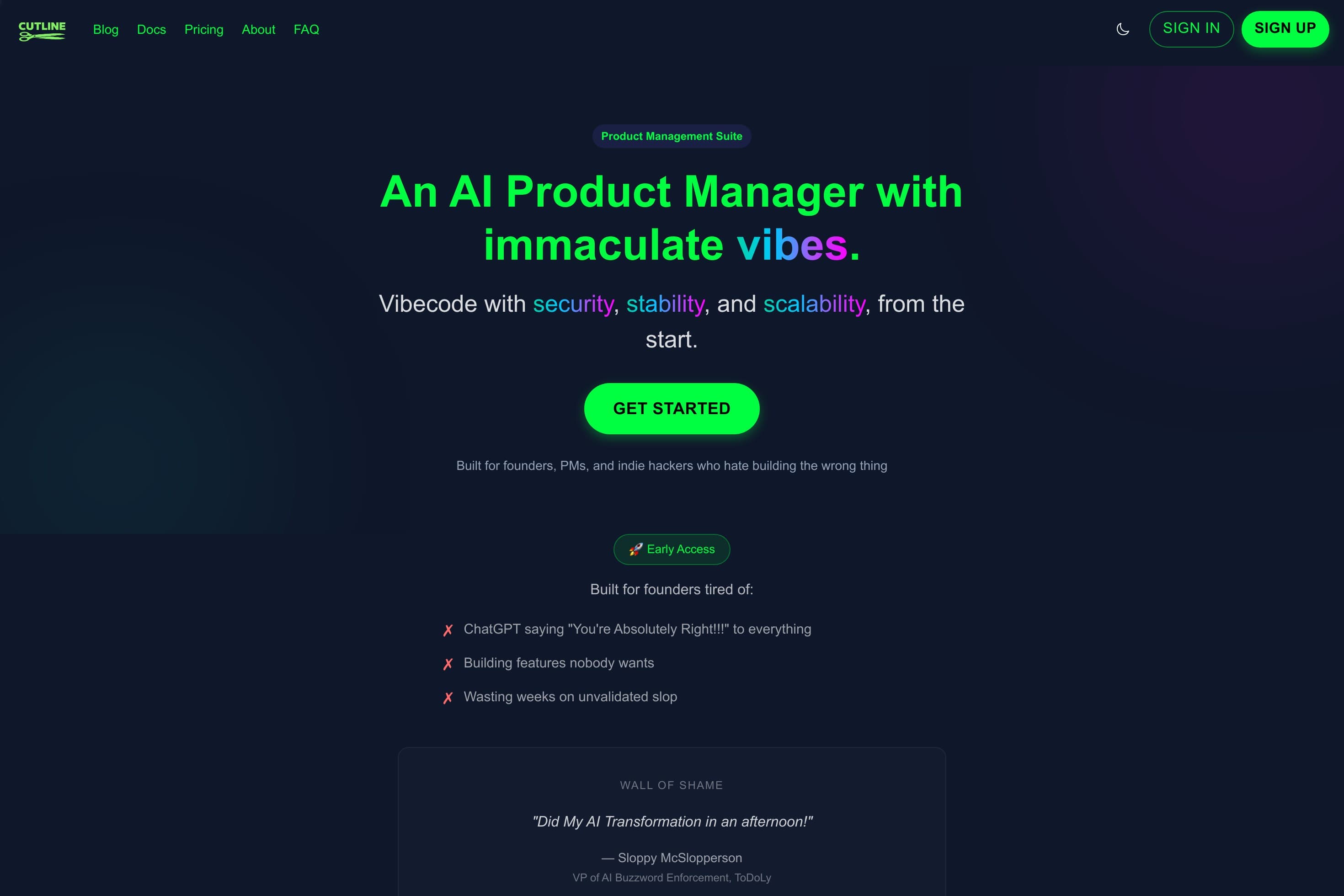 Cutline - AI Product Management Software for Safe Vibecoding - Image 1