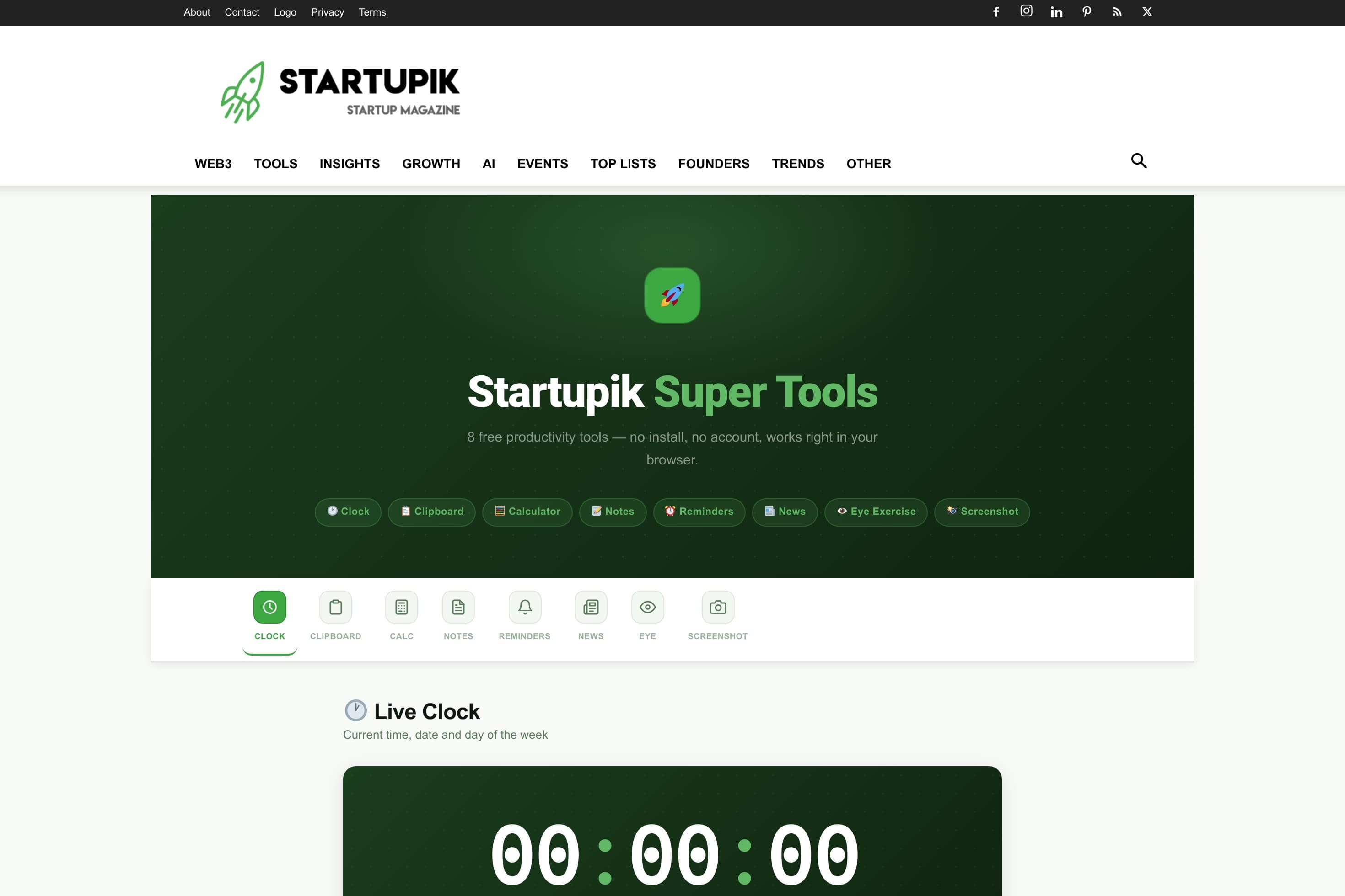 Startupik Super Tools — 8 Free Online Productivity Tools - Image 1