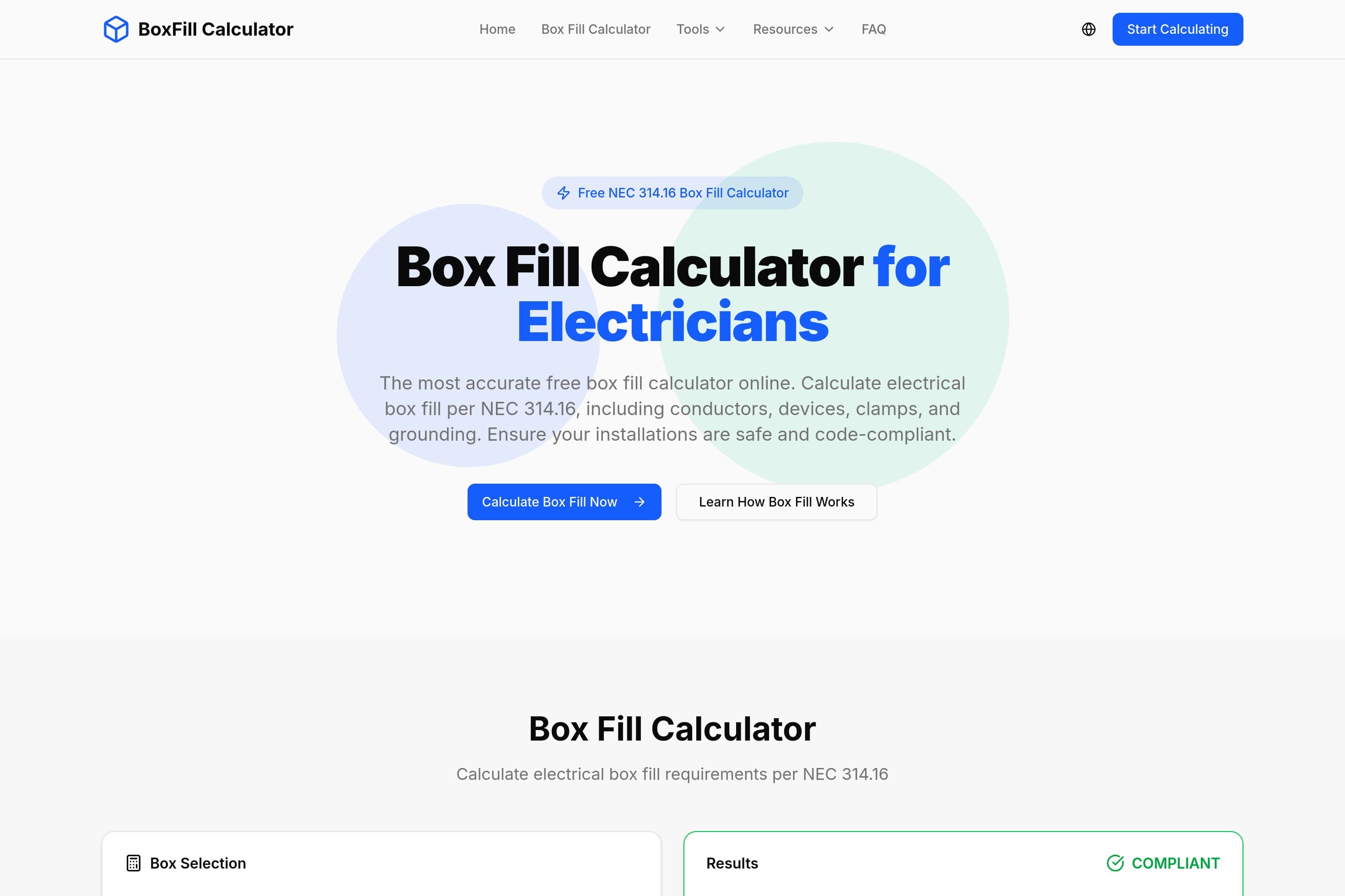 Box Fill Calculator - Free NEC 314.16 Calculator - Image 1