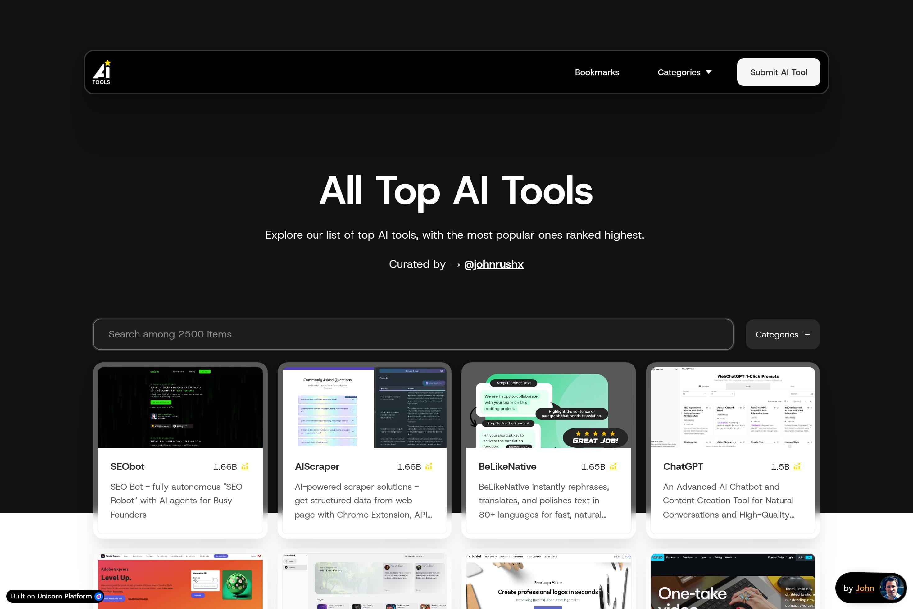 All Top AI Tools - Curated by John Rush - Image 1