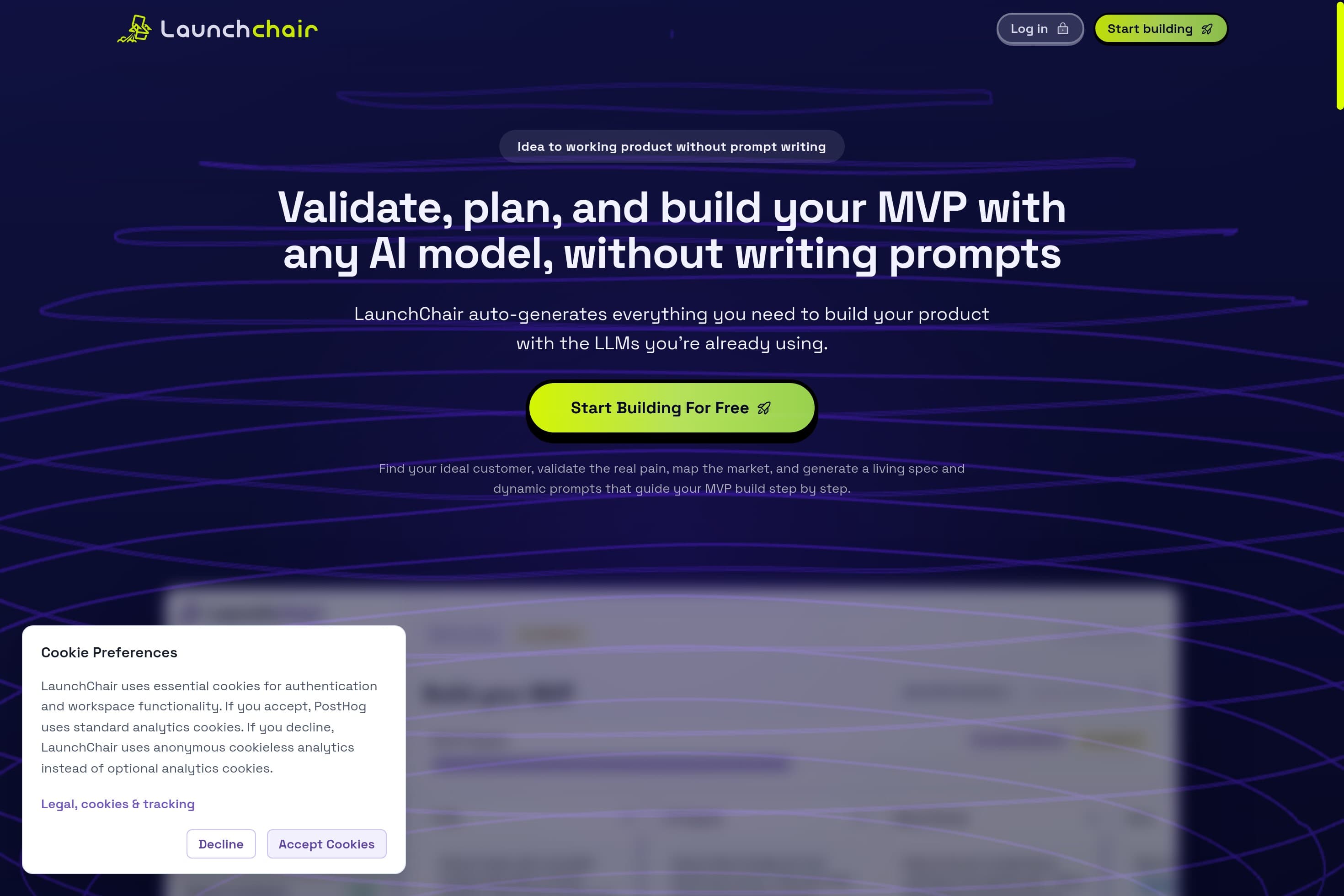 LaunchChair | Validate, Plan, and Build Your MVP With AI - Image 1