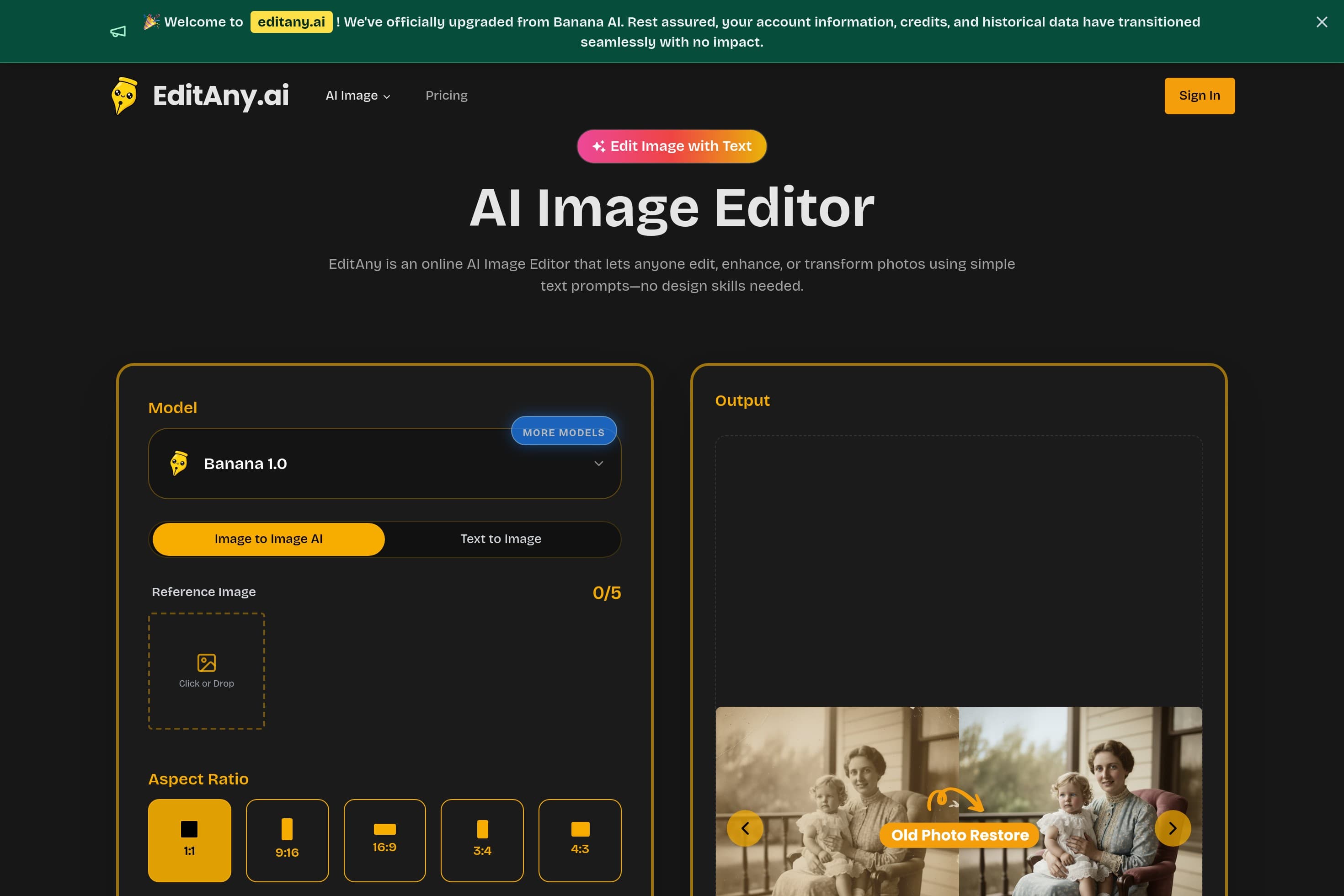 AI Image Editor & AI Image Tools | EditAny AI - Image 1