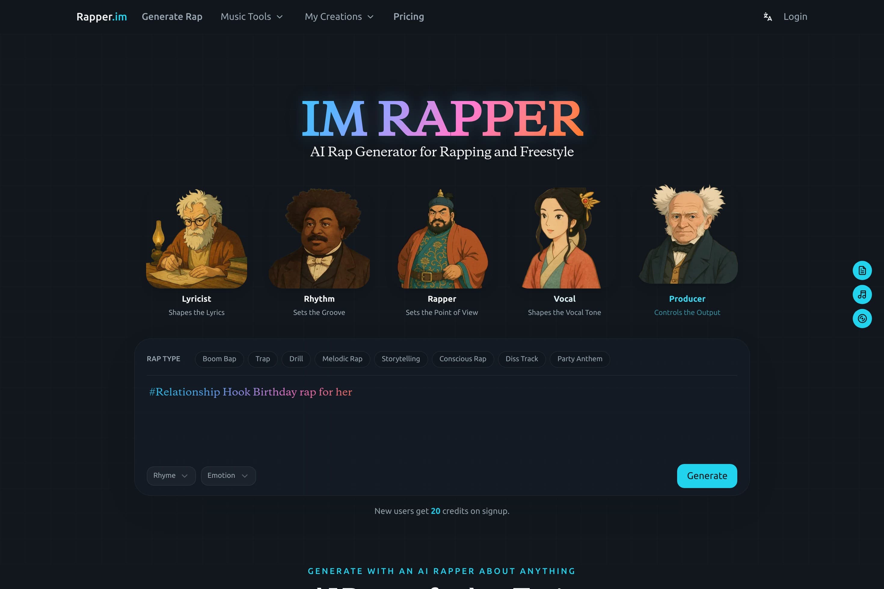 AI Rapper - AI Rap Generator for Rapping and Freestyle - Image 1