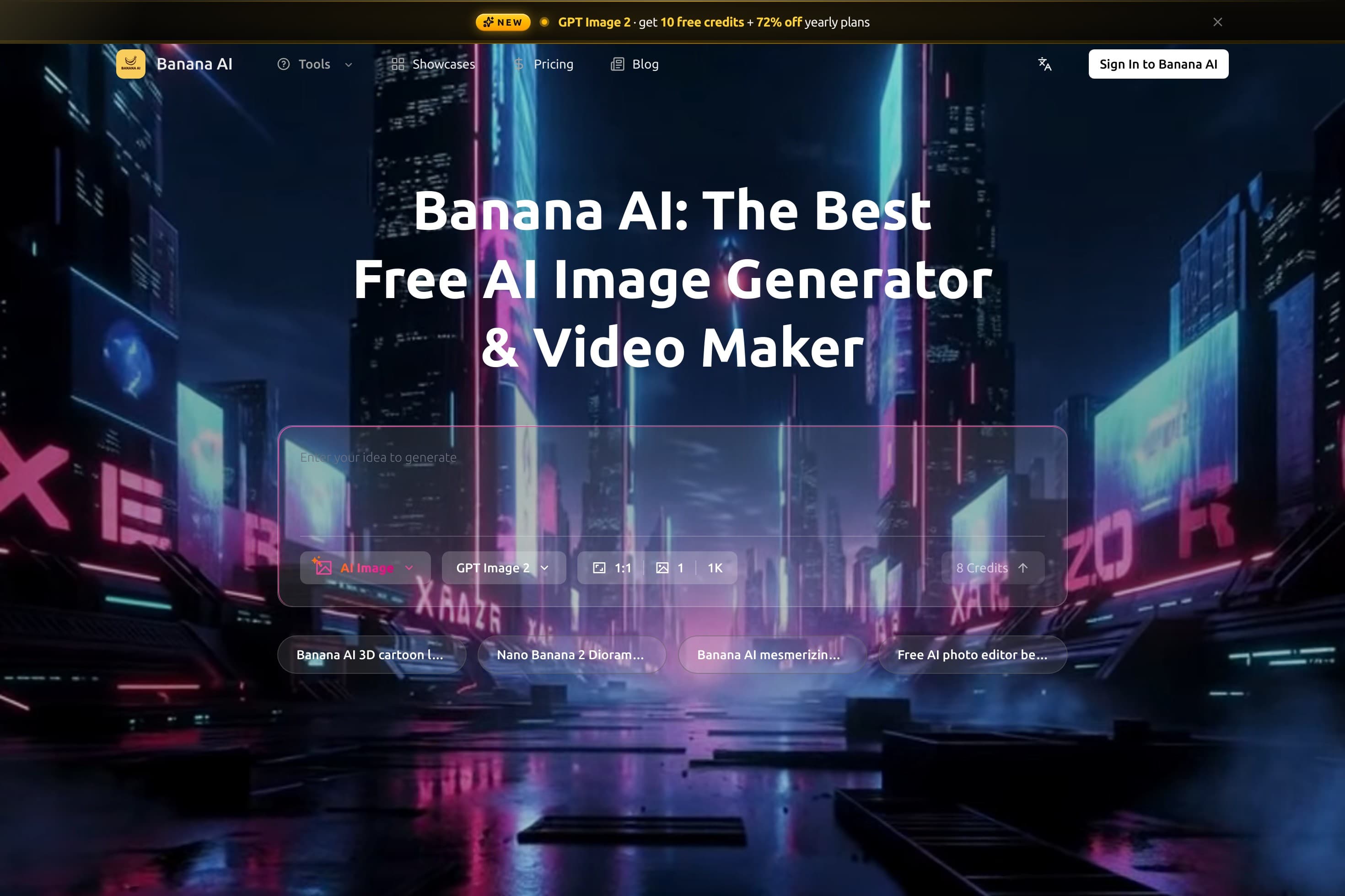 Banana AI: Nano Banana 2 Image Editor & Video Maker (2026) - Image 1