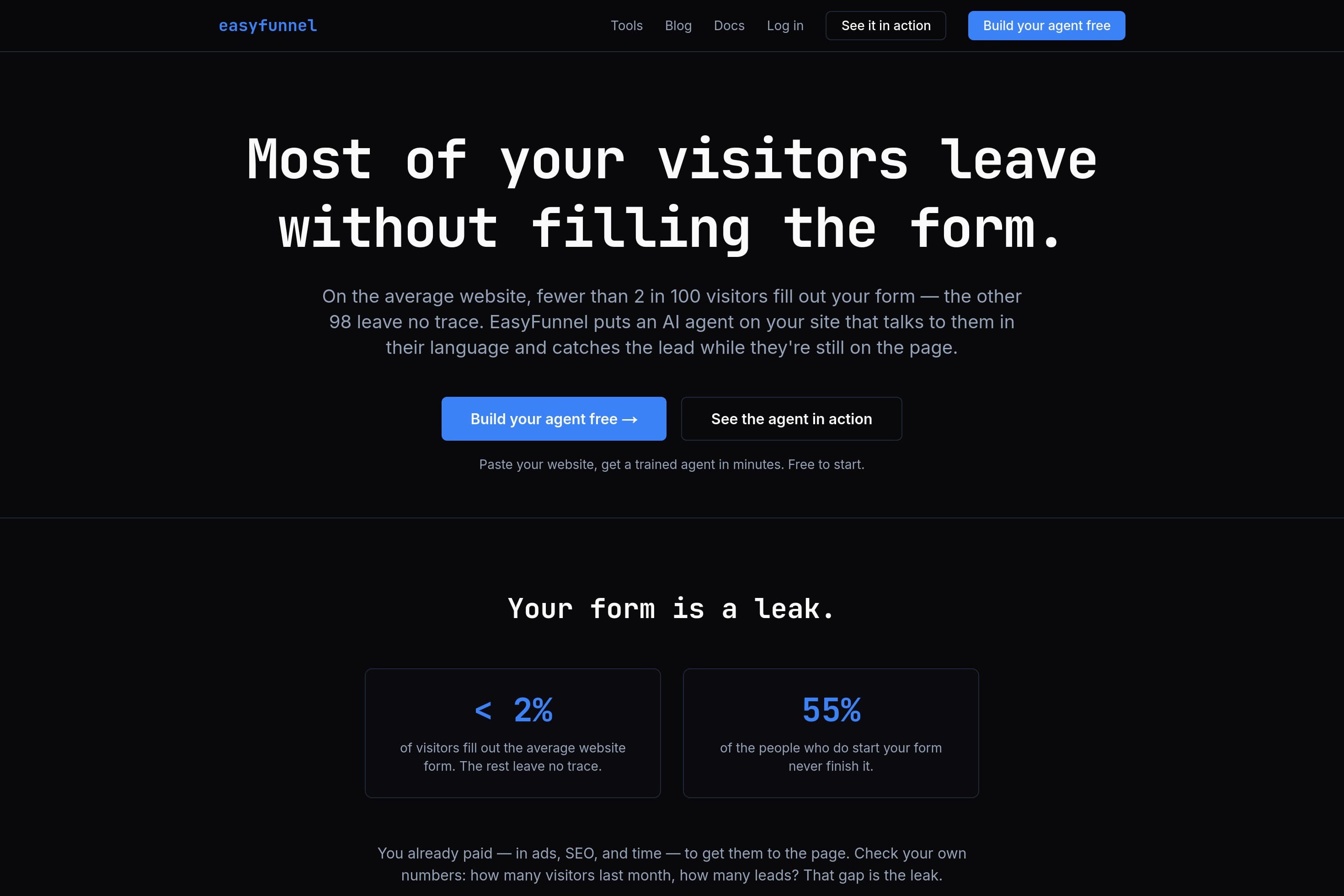 EasyFunnel — Stop losing the visitors your form never catches - Image 1