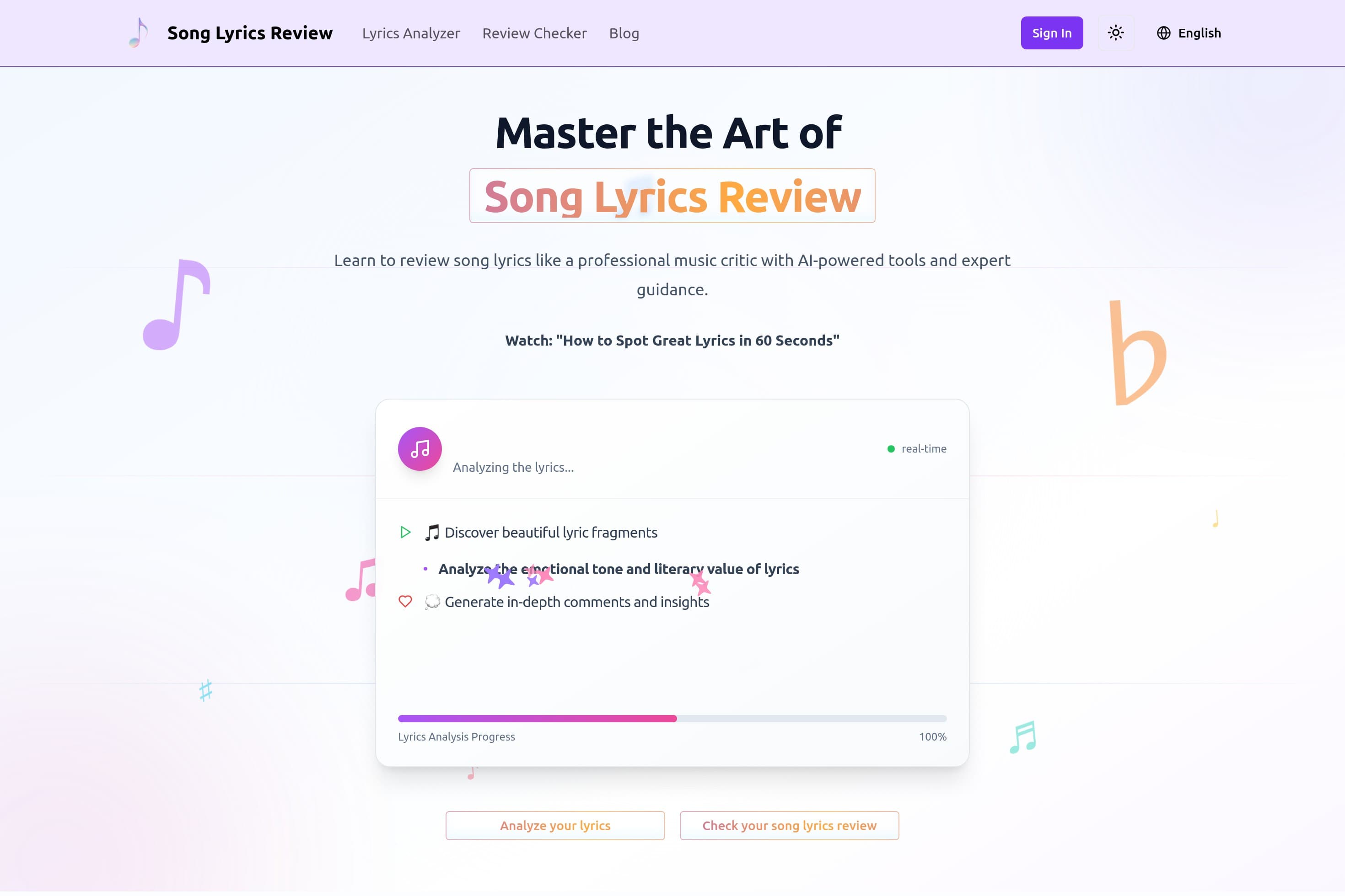 Song Lyrics Review - AI-Powered Analysis & Review Tools - Image 1