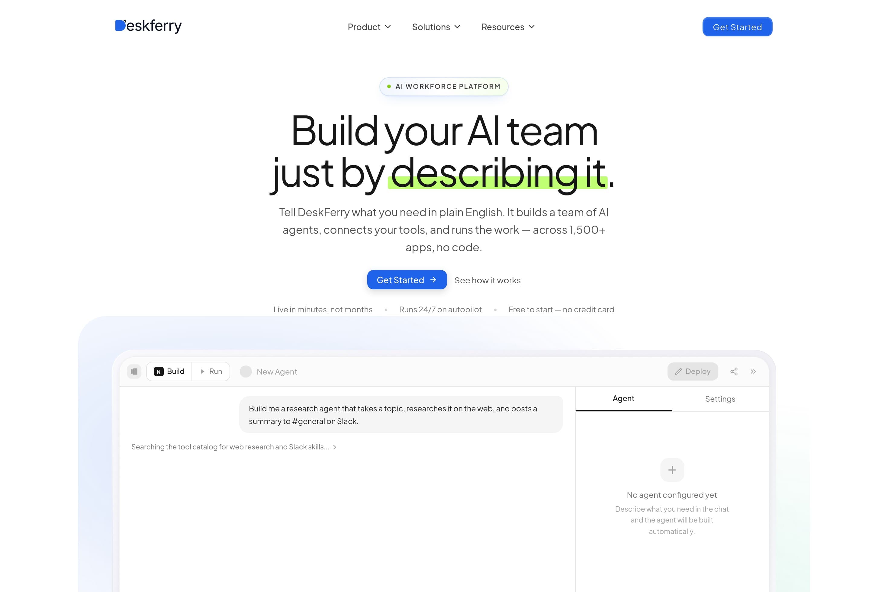 AI Agents for Sales, Support & Ops | DeskFerry - Image 1