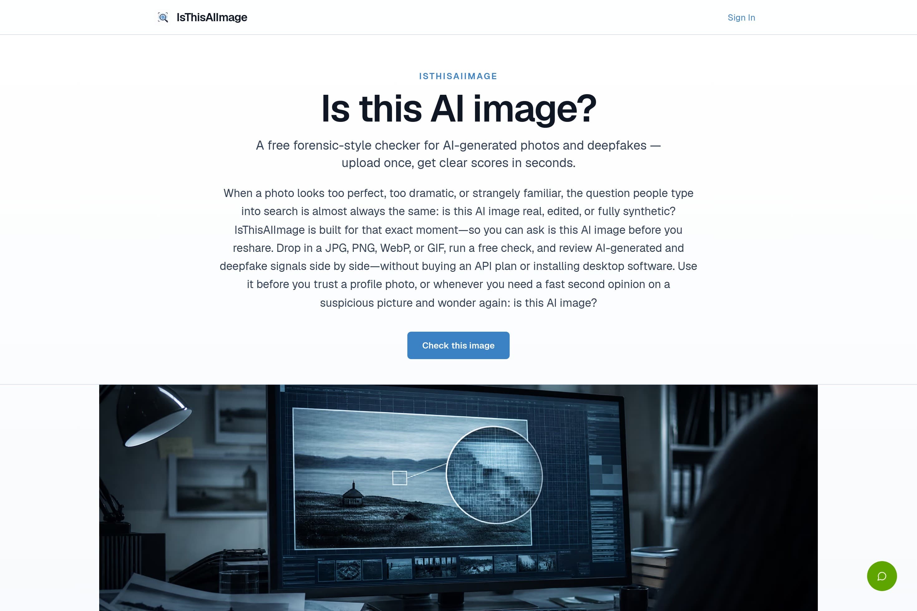 Is This AI Image? Free AI Image & Deepfake Detector - Image 1