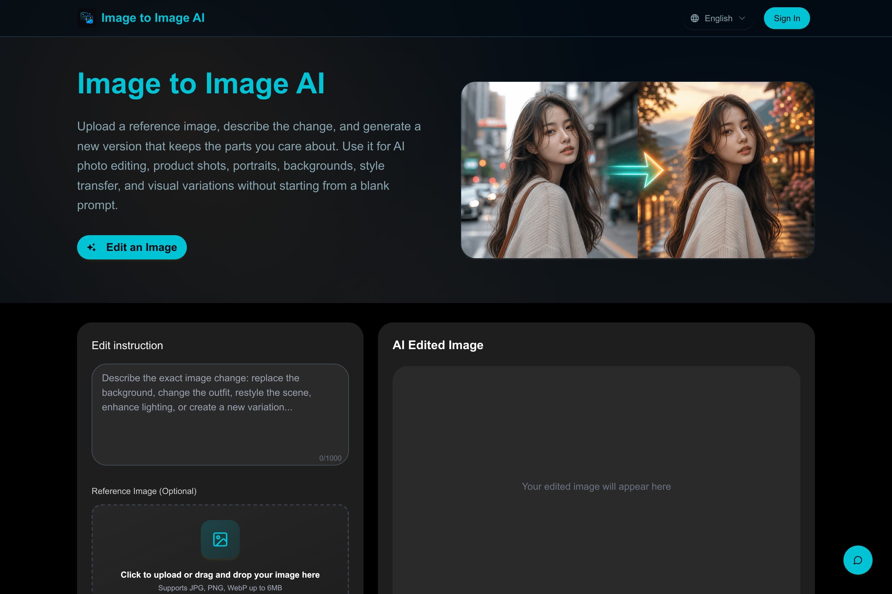 Image to Image AI - Reference-Aware AI Photo Editing - Image 1