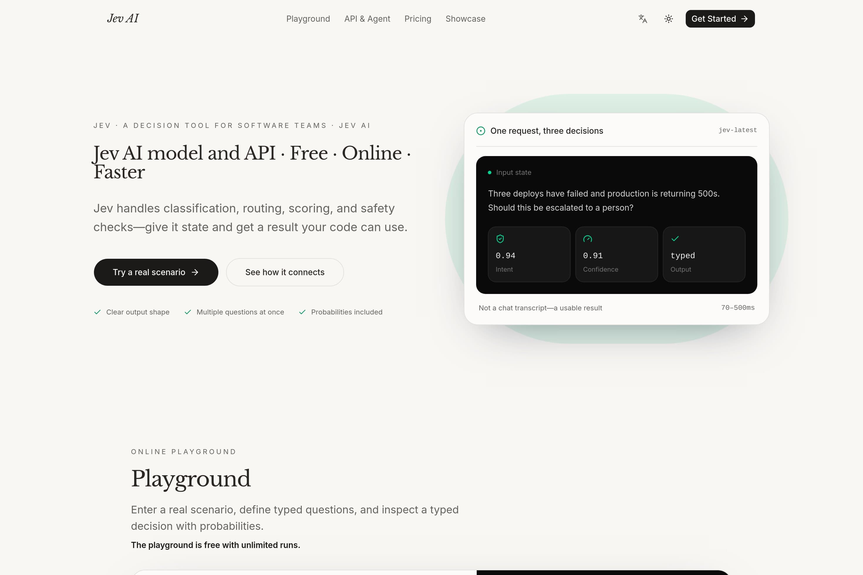 Jev AI — Jev Model Online, Free, No Waitlist - Image 1